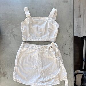 White Skirt Set